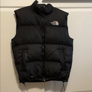 The NorthFace puffer vest. Black. Size L. Worn.